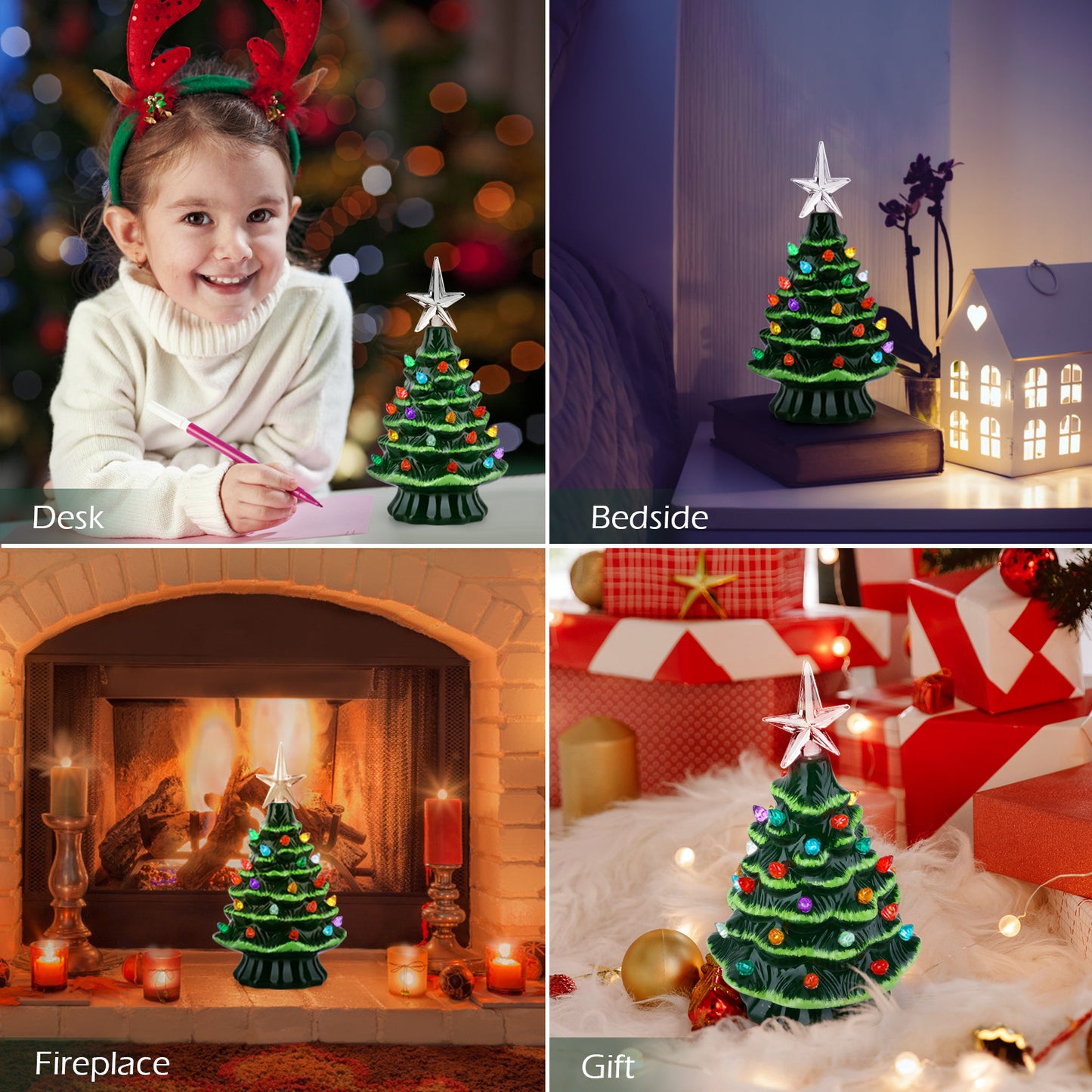 🌲Early Christmas Sale 49% OFF-Pre-Lit Hand-Painted Ceramic Christmas Tree - elehancea