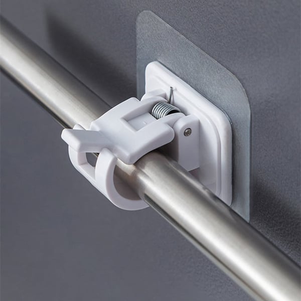 (🎁 Offre spéciale 🎁-49%) Supports de tringle à rideau réglables sans clous (lot de 2)