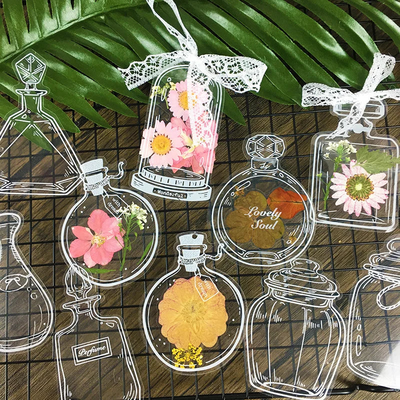 Lot de marque-pages en fleurs séchées - ACHETEZ-EN 3, OBTENEZ-EN 2 GRATUITS ET LIVRAISON GRATUITE