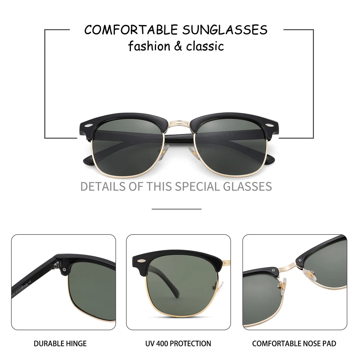 Summer Special 49% OFF 🔥Polarized Rimless Sunglasses With UV 400 Protection