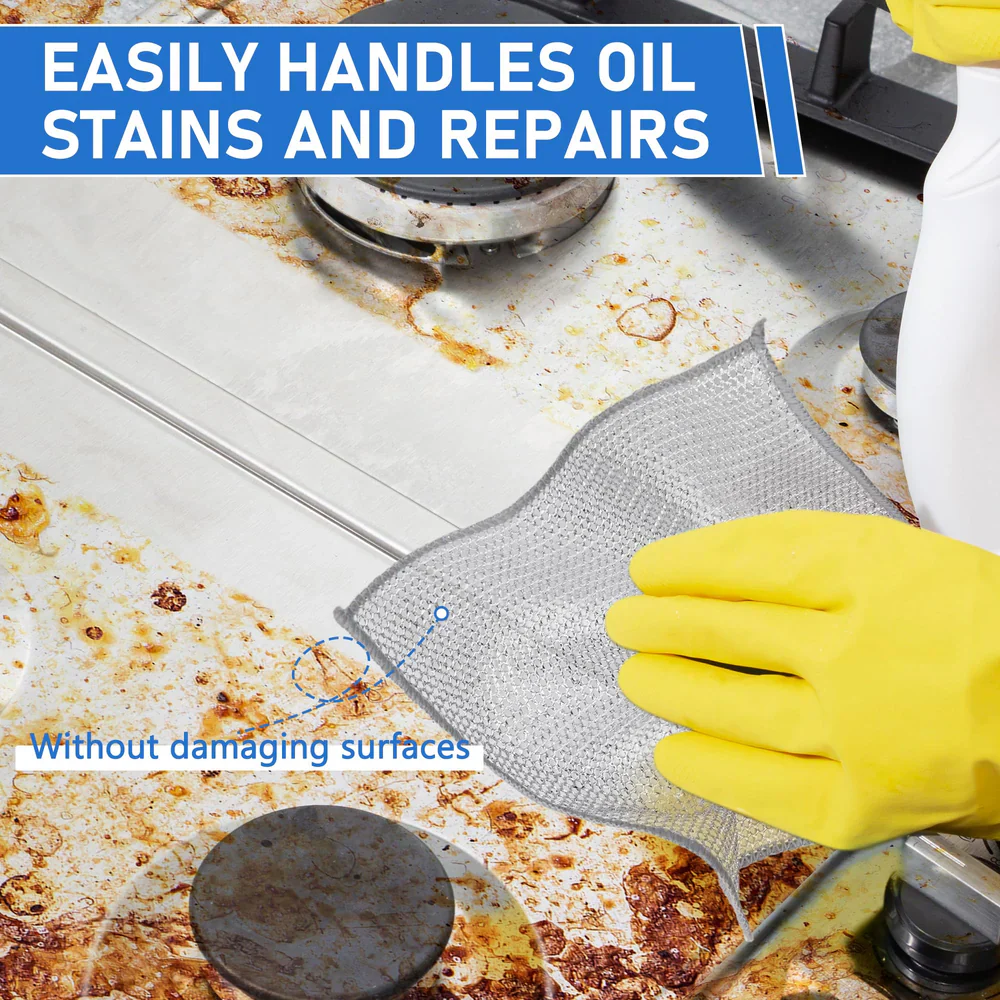 All-in-One Cleaning solution-Non Scratch Wire Dishcloth