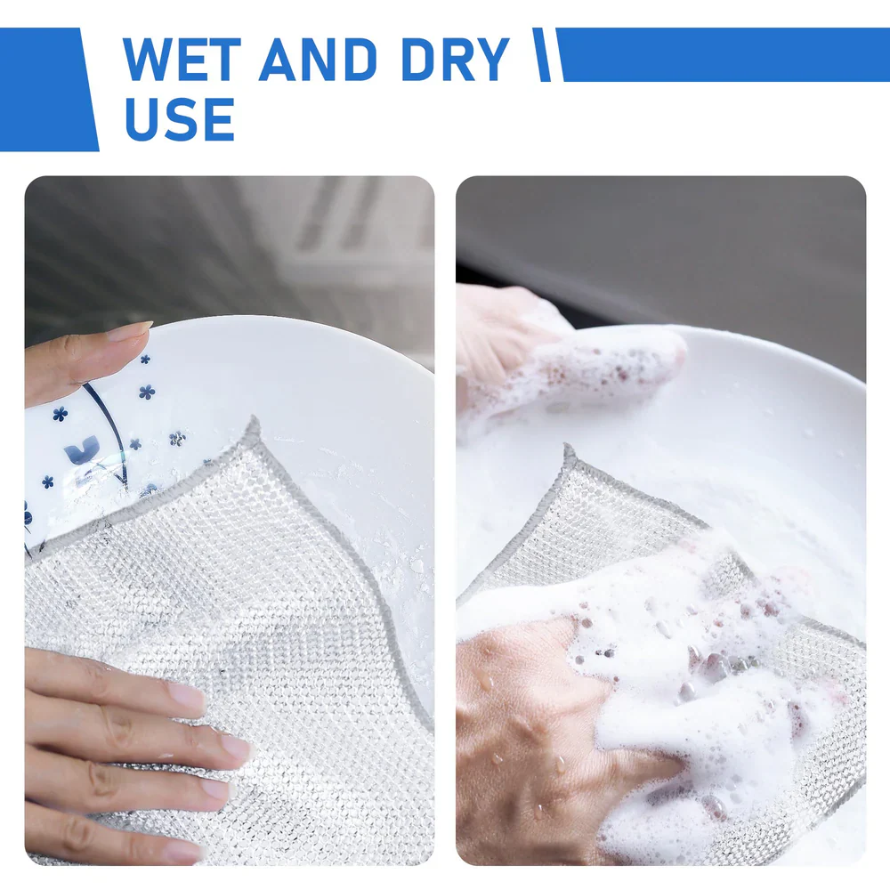 All-in-One Cleaning solution-Non Scratch Wire Dishcloth