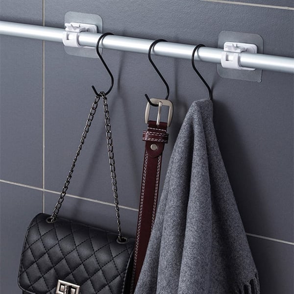 (🎁 Offre spéciale 🎁-49%) Supports de tringle à rideau réglables sans clous (lot de 2)