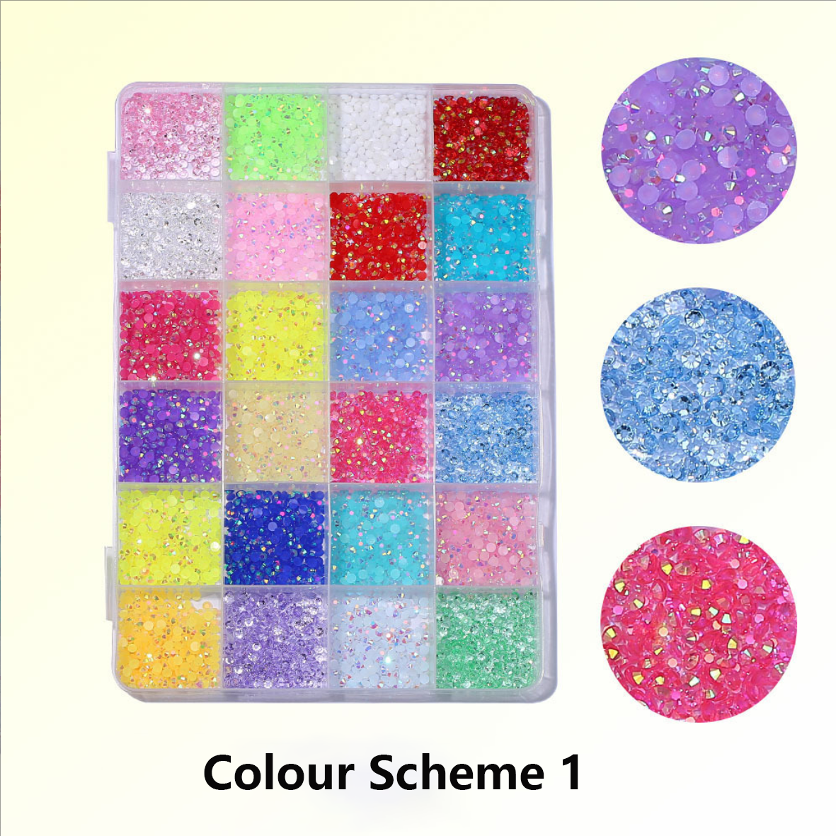 24 Colors DiamondGlow Crystal