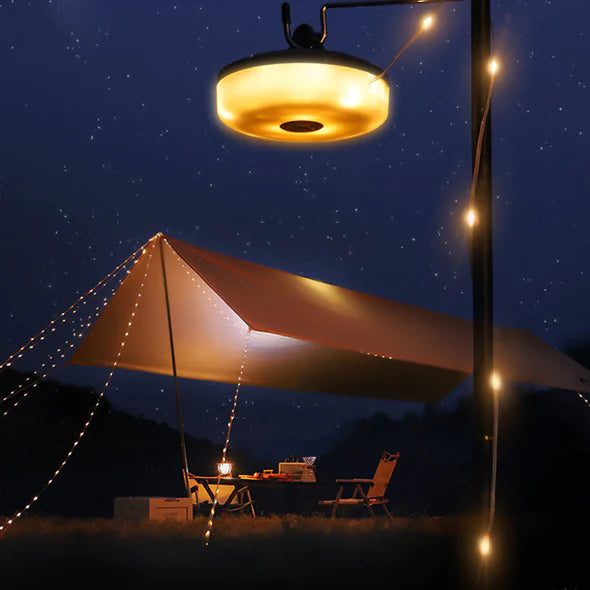 Guirlande lumineuse portable et pliable pour extérieur, étanche