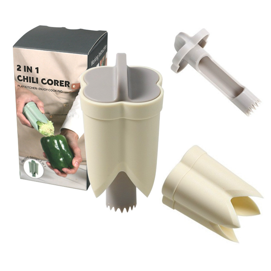 🌲Christmas Sales 49% OFF-2-in-1 Fruit Pepper Corer