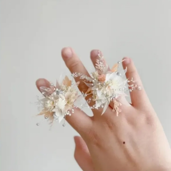DIY Eternal Bloom Floral Pair Rings(2pcs)
