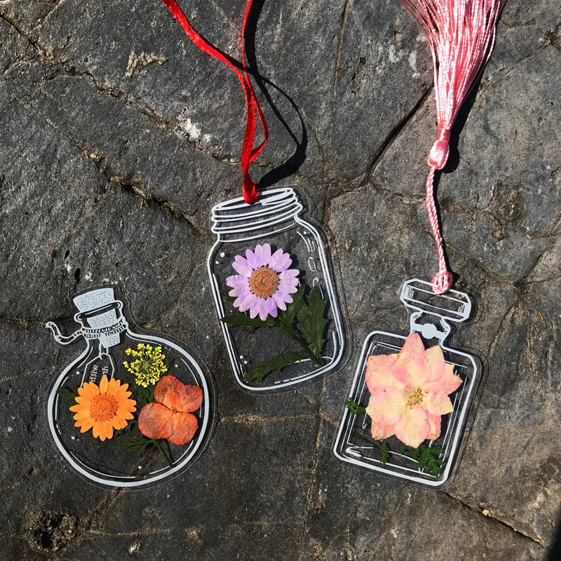 Lot de marque-pages en fleurs séchées - ACHETEZ-EN 3, OBTENEZ-EN 2 GRATUITS ET LIVRAISON GRATUITE