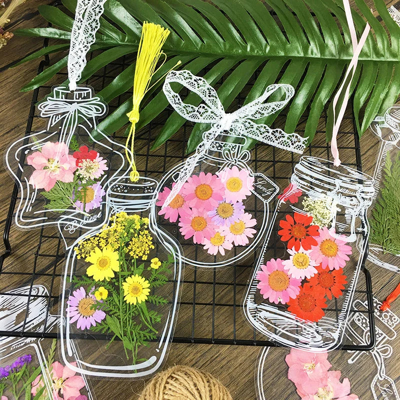 Lot de marque-pages en fleurs séchées - ACHETEZ-EN 3, OBTENEZ-EN 2 GRATUITS ET LIVRAISON GRATUITE