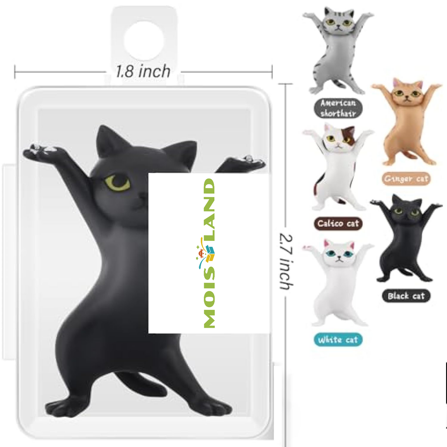 Dancing Cats Pen Holder Weightlifting - elehancea