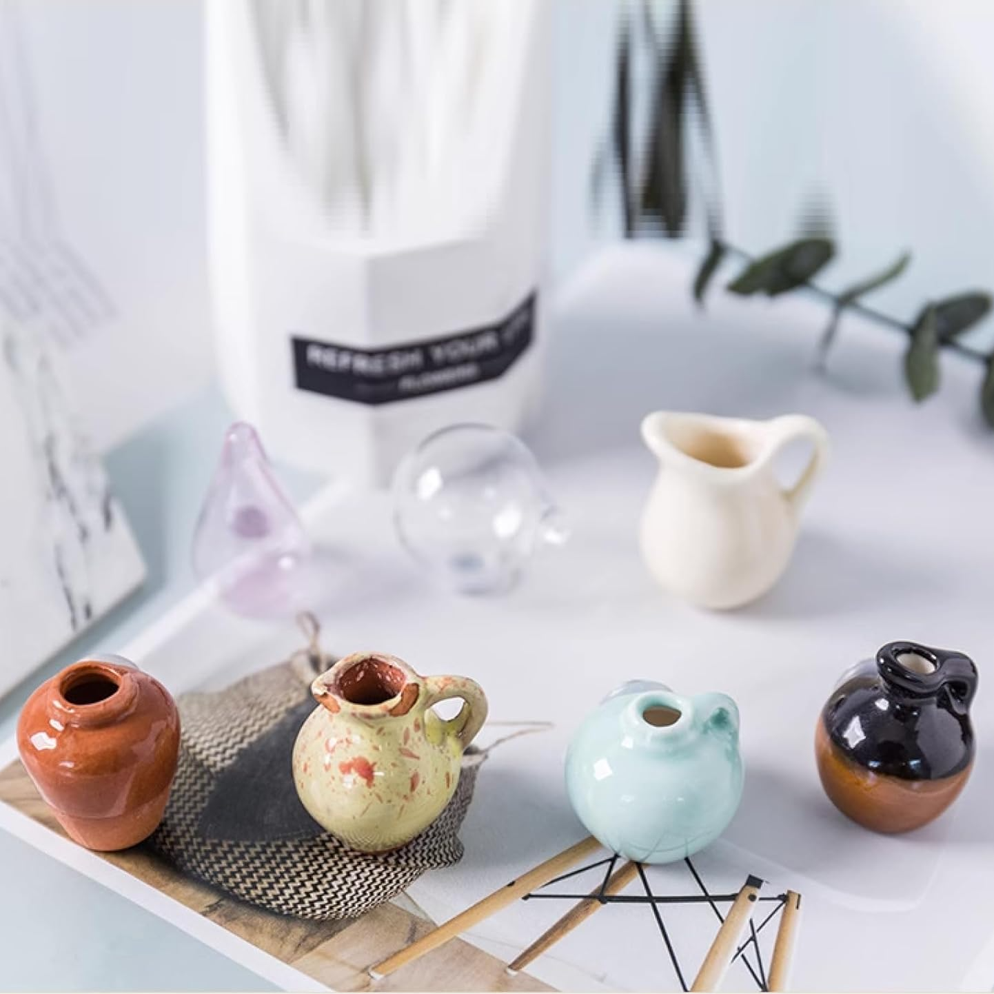 Handmade Mini Ceramic Fridge Stickers