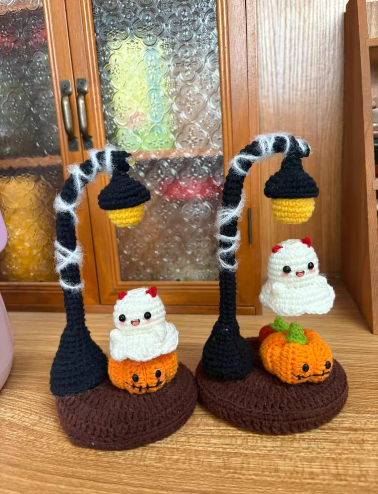 Hand-crocheted Floating Little Ghost