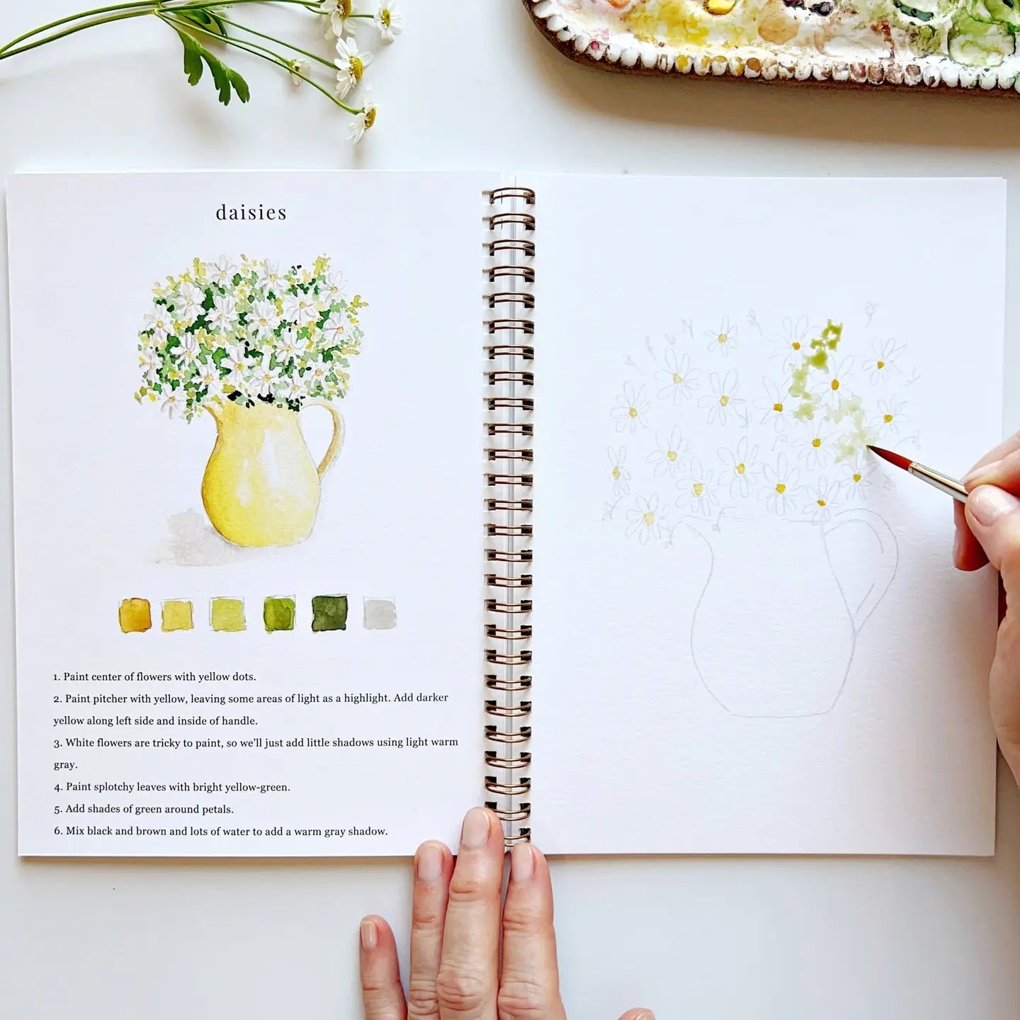 🔥Last day clearance💝🖼️Beginner-Friendly💕 Watercolor Workbook