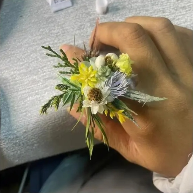 DIY Eternal Bloom Floral Pair Rings(2pcs)