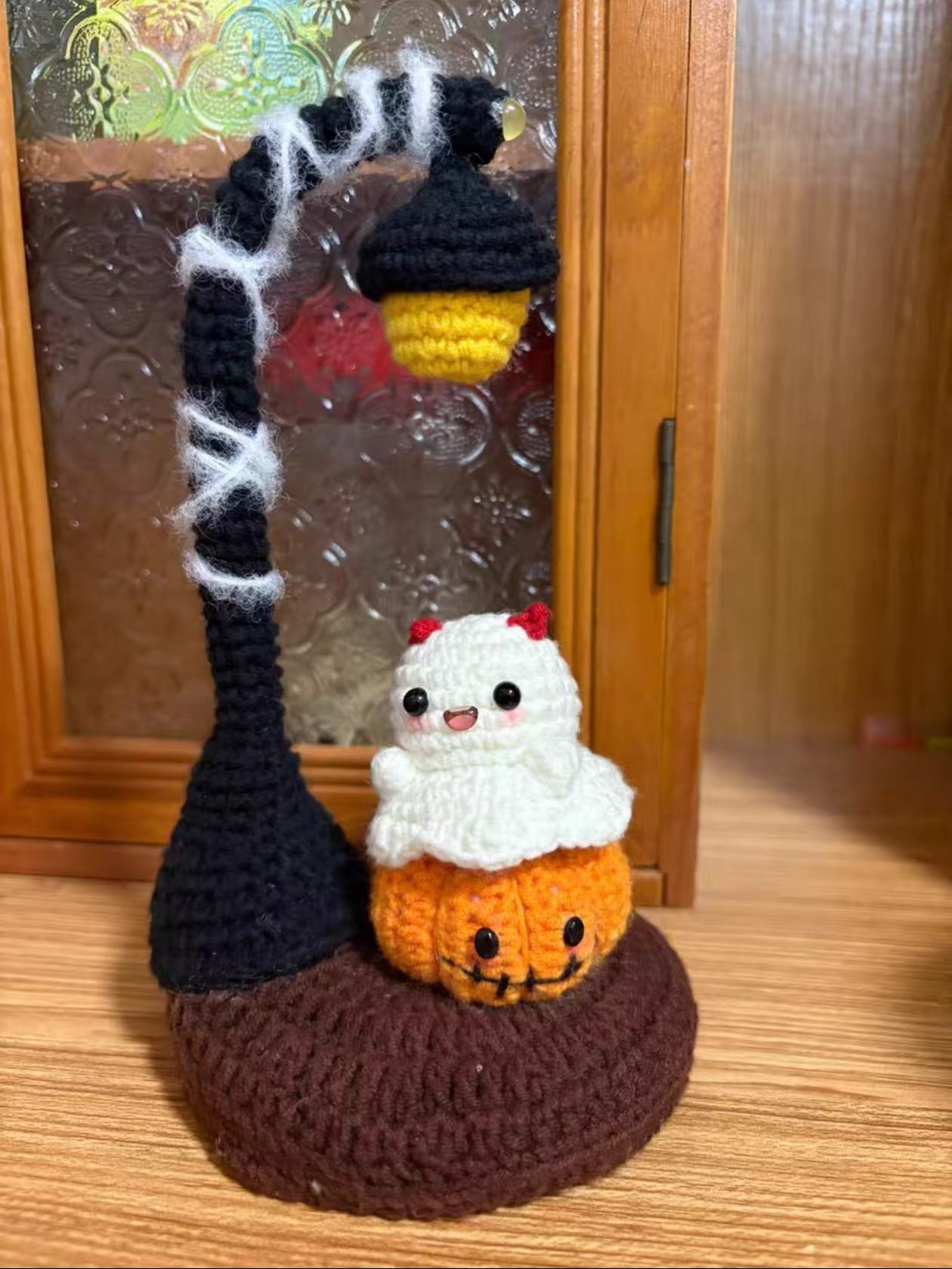 Hand-crocheted Floating Little Ghost
