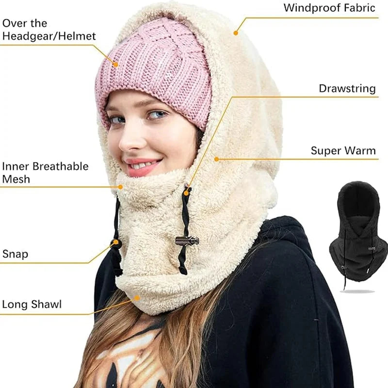 Masque de ski à capuche Sherpa