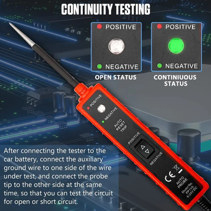 Power Circuit Probe Tester 6V-24V DC Test Lamps