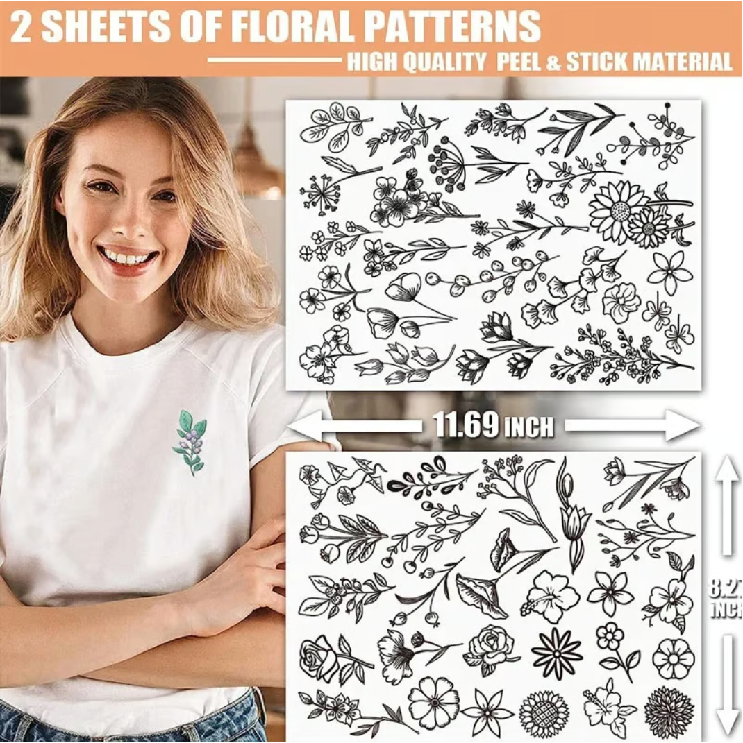 Hot Sale🔥Water Soluble Embroidery Patterns🪡The Perfect Helper Tool For Embroidery Enthusiasts - elehancea