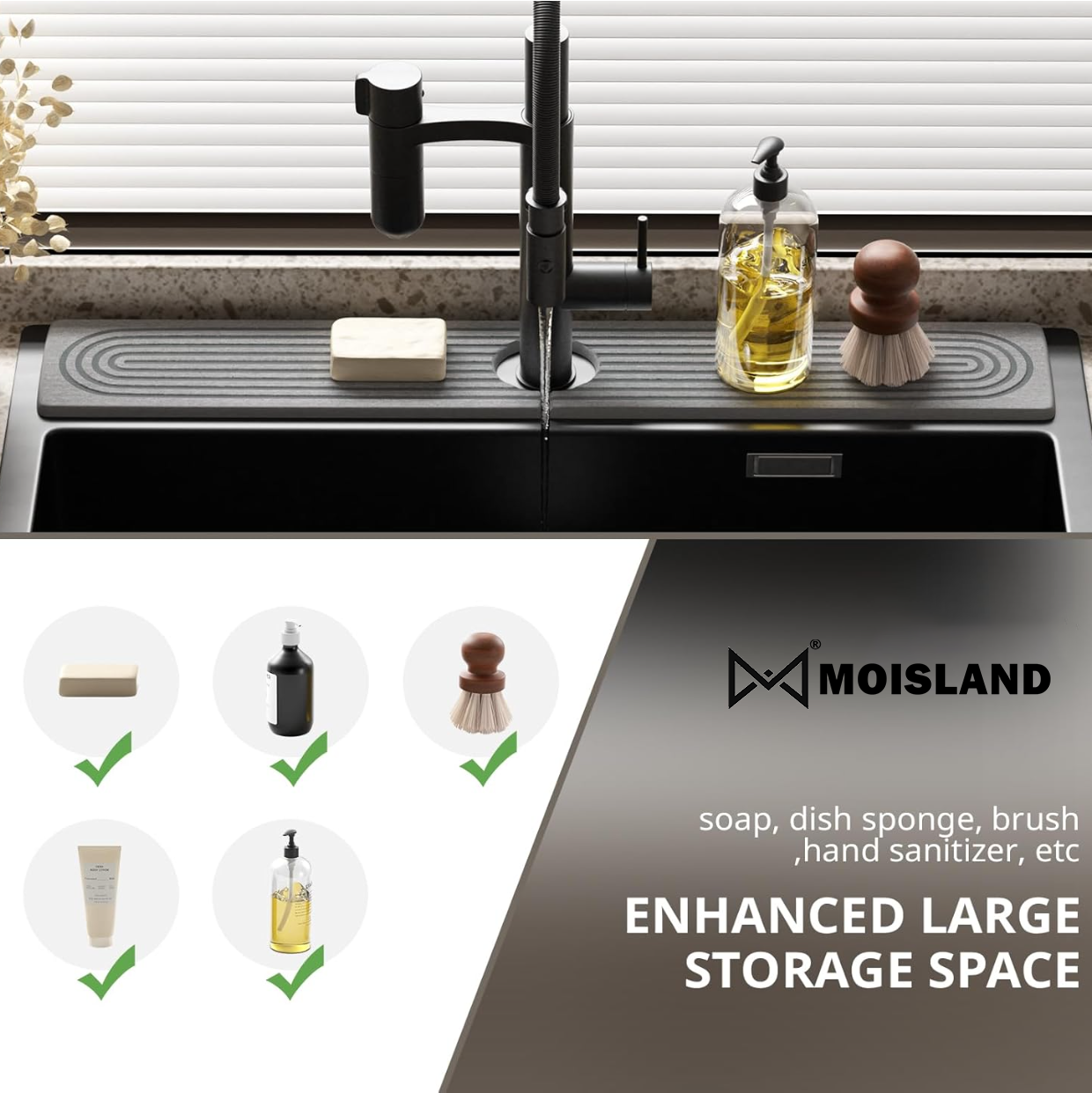 Diatomite Faucet Mat