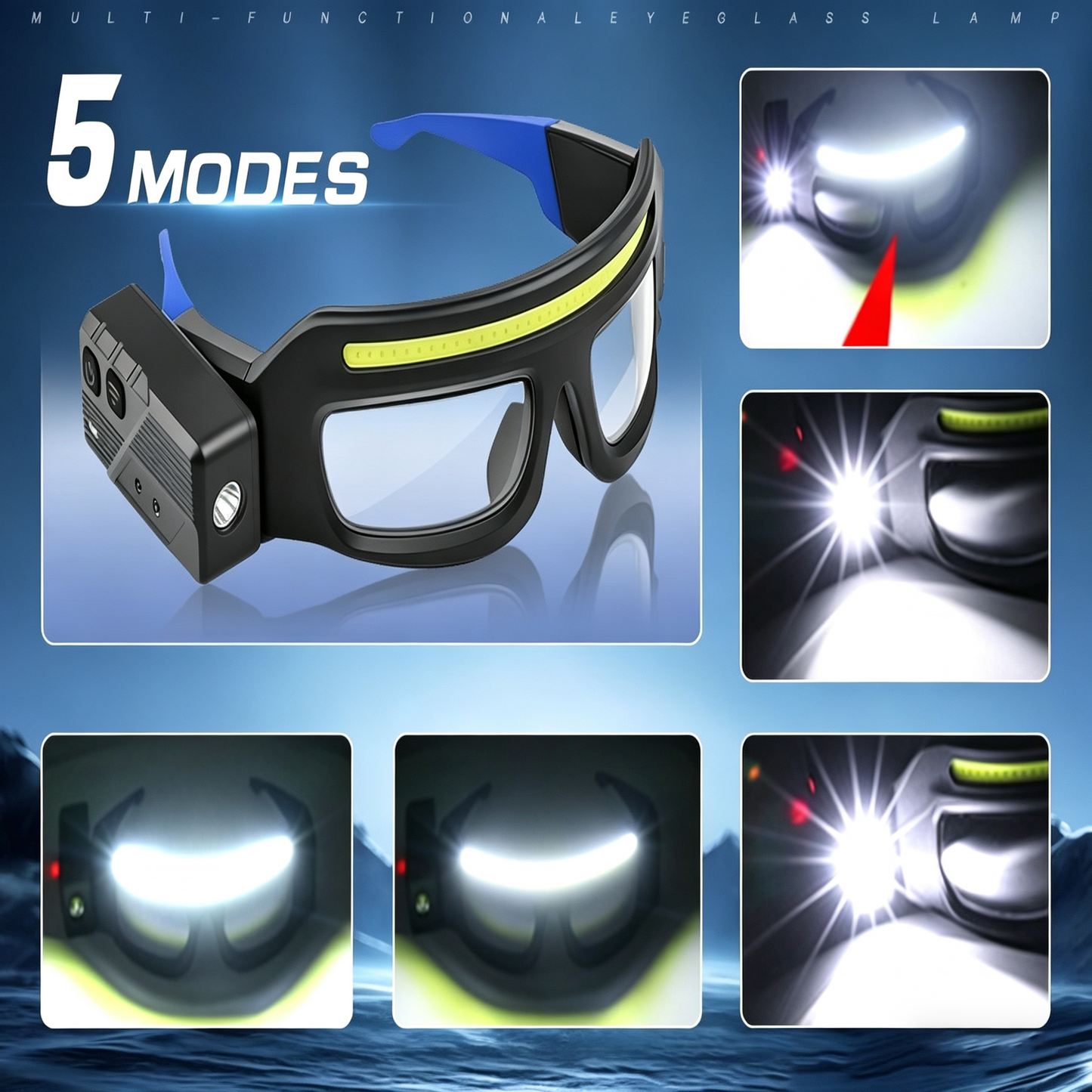 LED Safety Glasses with Lights