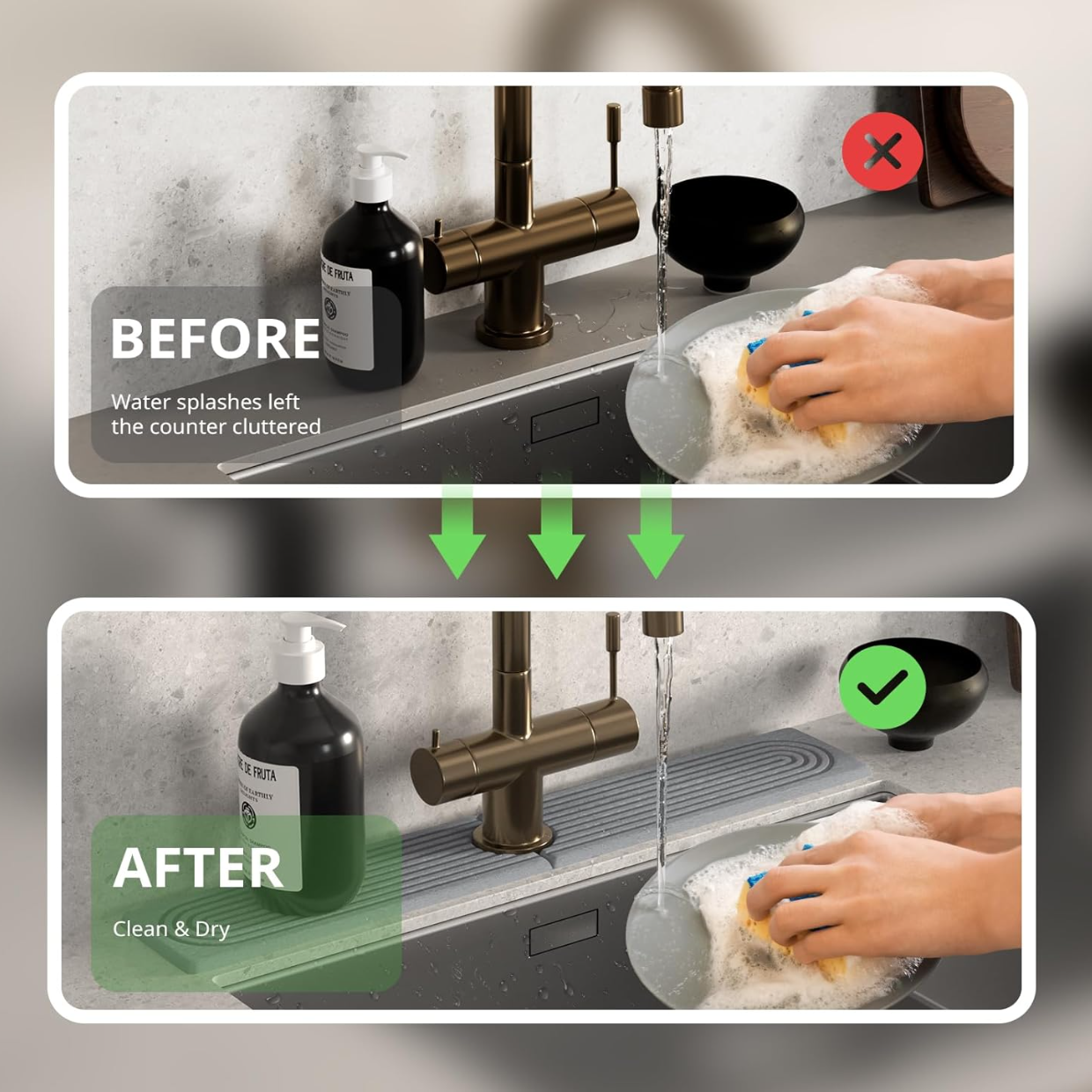 Diatomite Faucet Mat