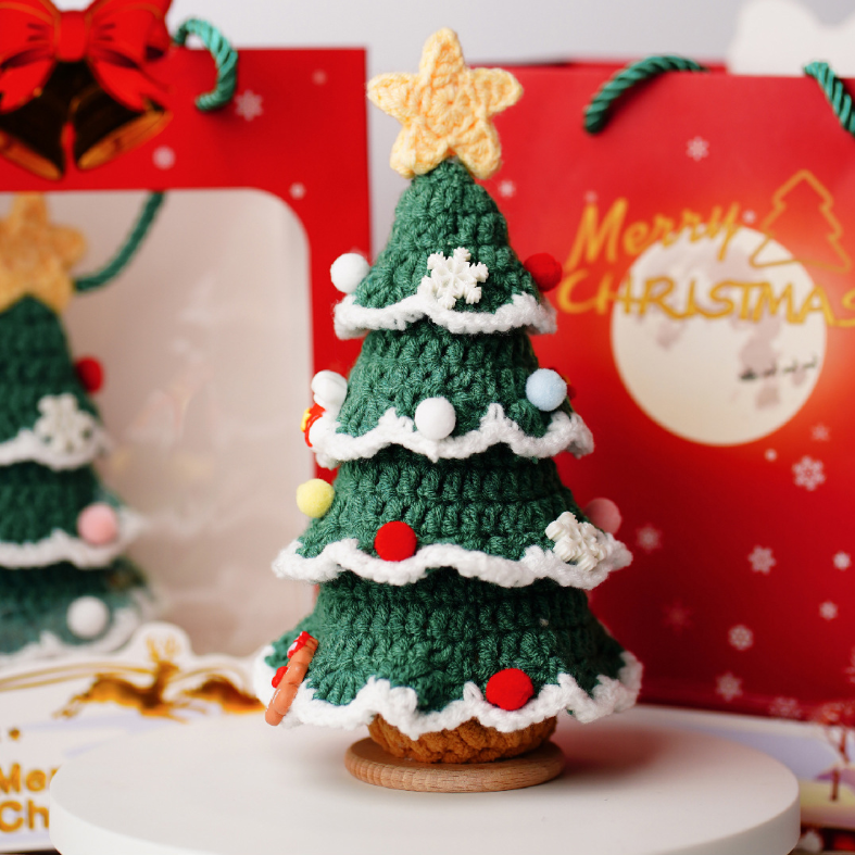 Hand-Woven Christmas Tree Gift Ornament (With Gift Box)