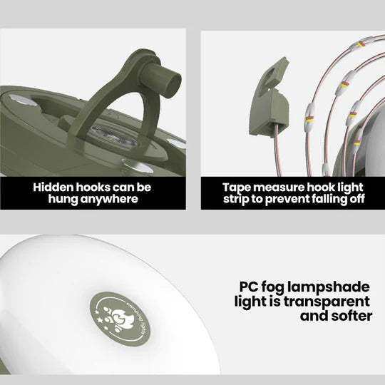 Guirlande lumineuse portable et pliable pour extérieur, étanche