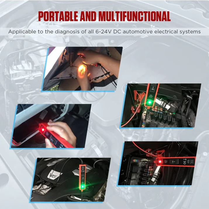 Power Circuit Probe Tester 6V-24V DC Test Lamps