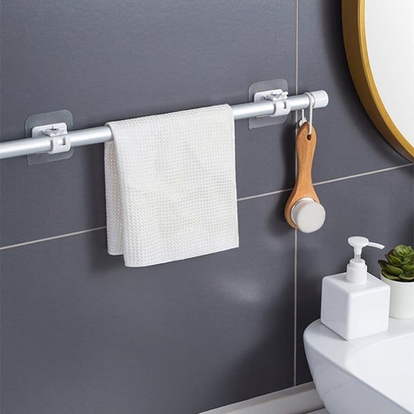 (🎁 Offre spéciale 🎁-49%) Supports de tringle à rideau réglables sans clous (lot de 2)