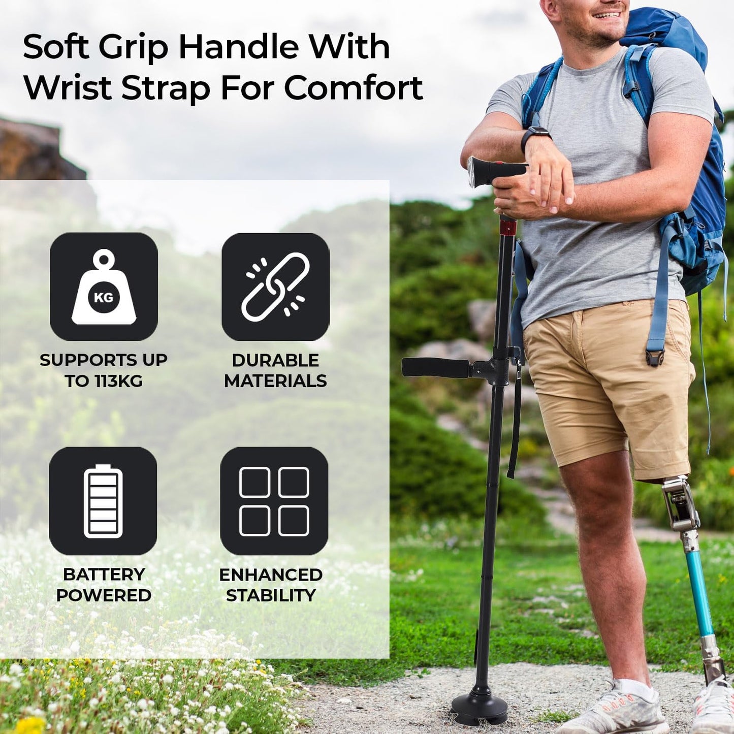 New Year Sale 49% OFF🔥Dual Grip Collapsible Walking Cane