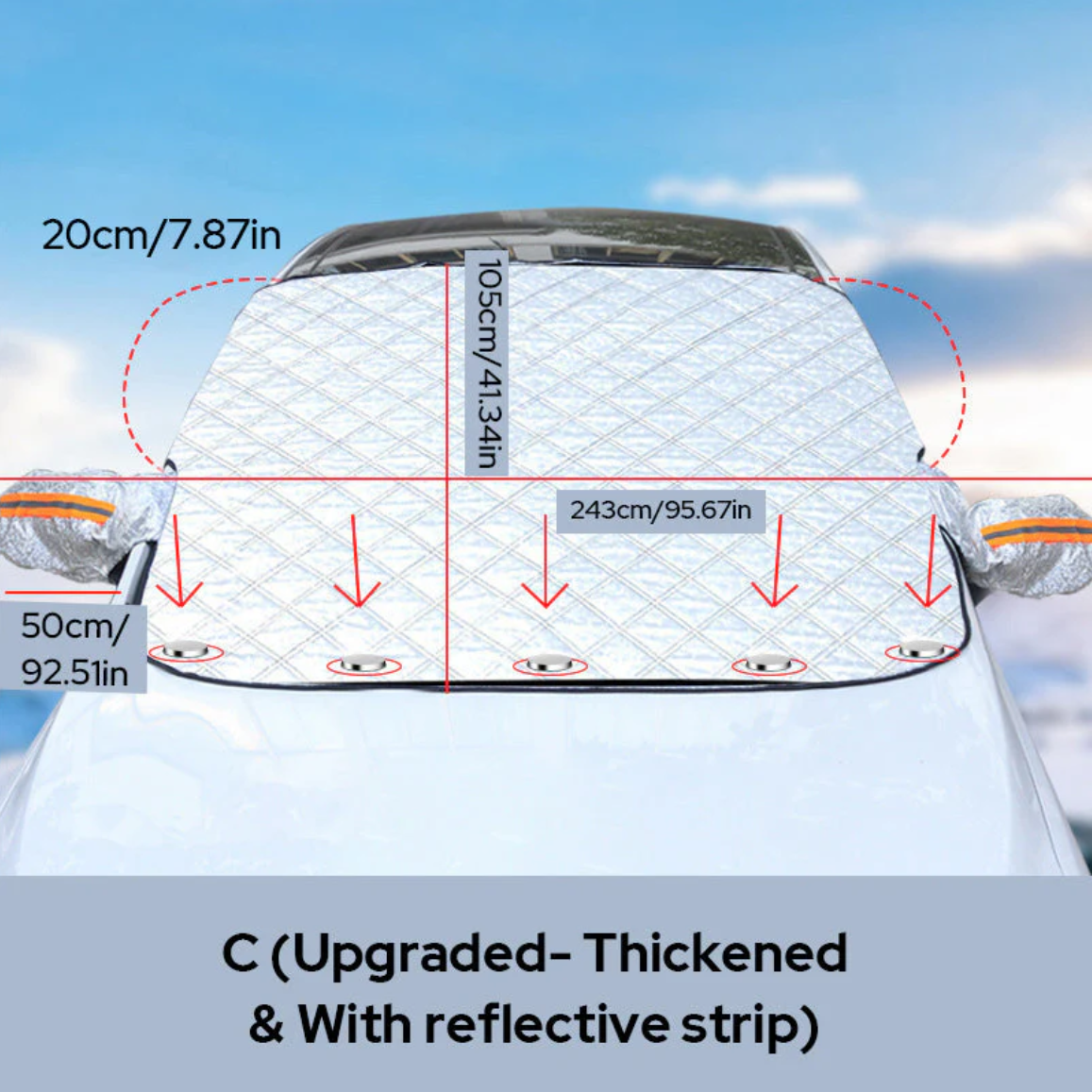 🌲Early Christmas Sale 49% OFF-Windshield Snow Cover Sunshade - elehancea