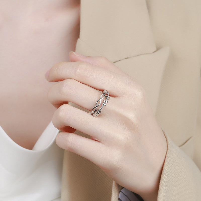 Drive Away Your Anxiety Infinity Fidget Ring - elehancea