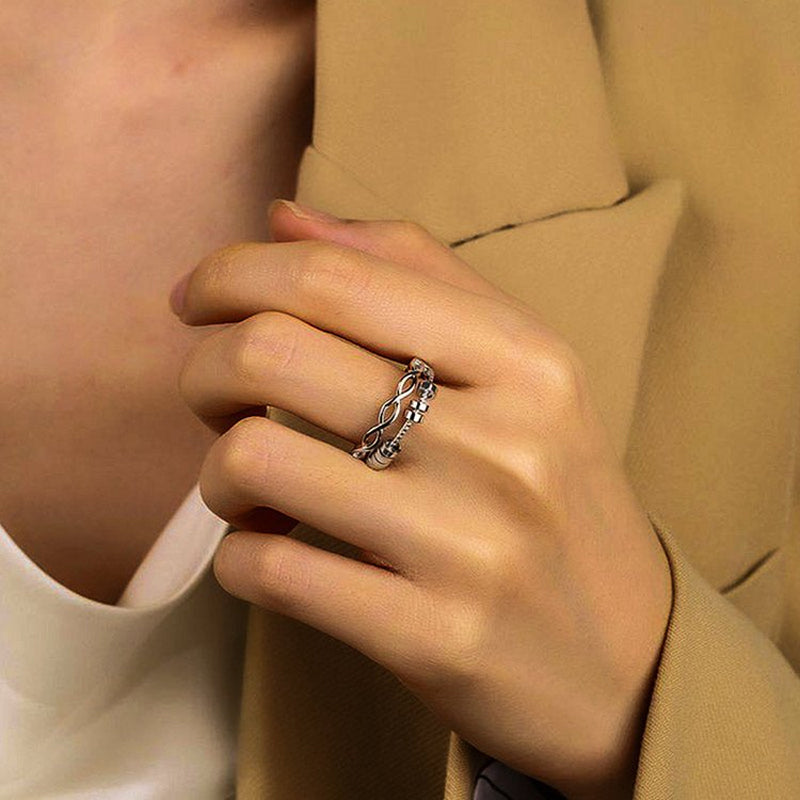 Drive Away Your Anxiety Infinity Fidget Ring - elehancea
