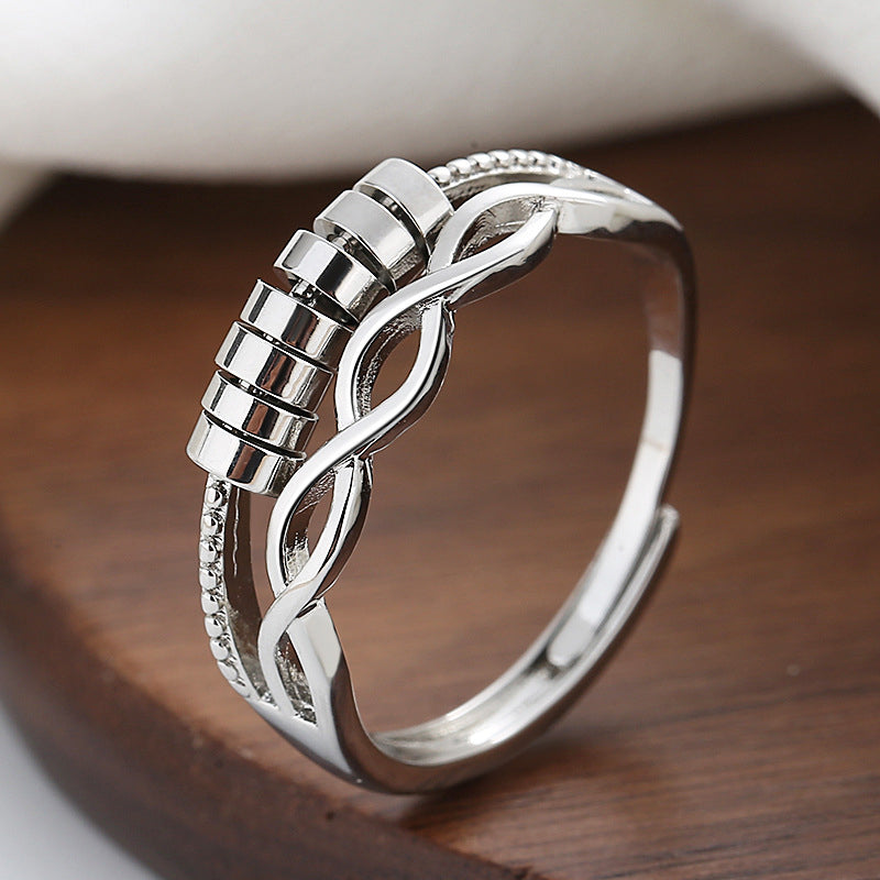 Drive Away Your Anxiety Infinity Fidget Ring - elehancea