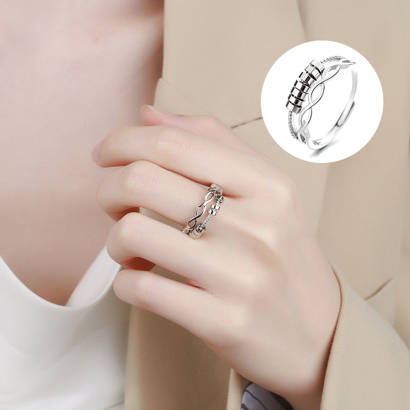 Drive Away Your Anxiety Infinity Fidget Ring - elehancea