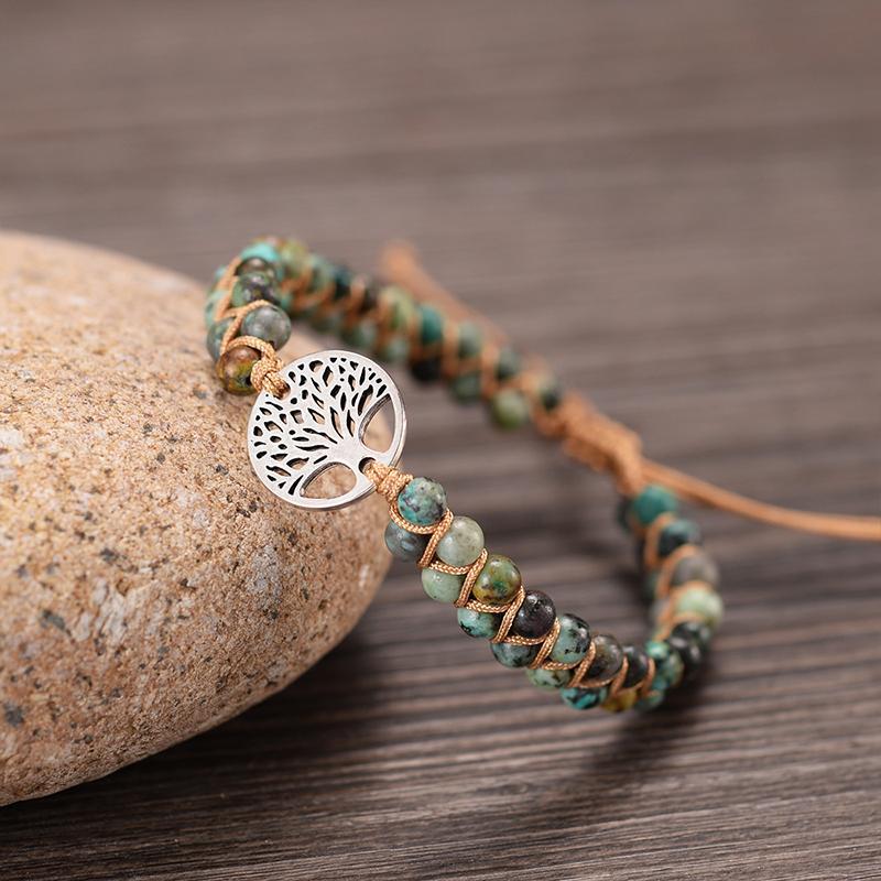 Handmade Natural Stone Boho Bracelet - elehancea