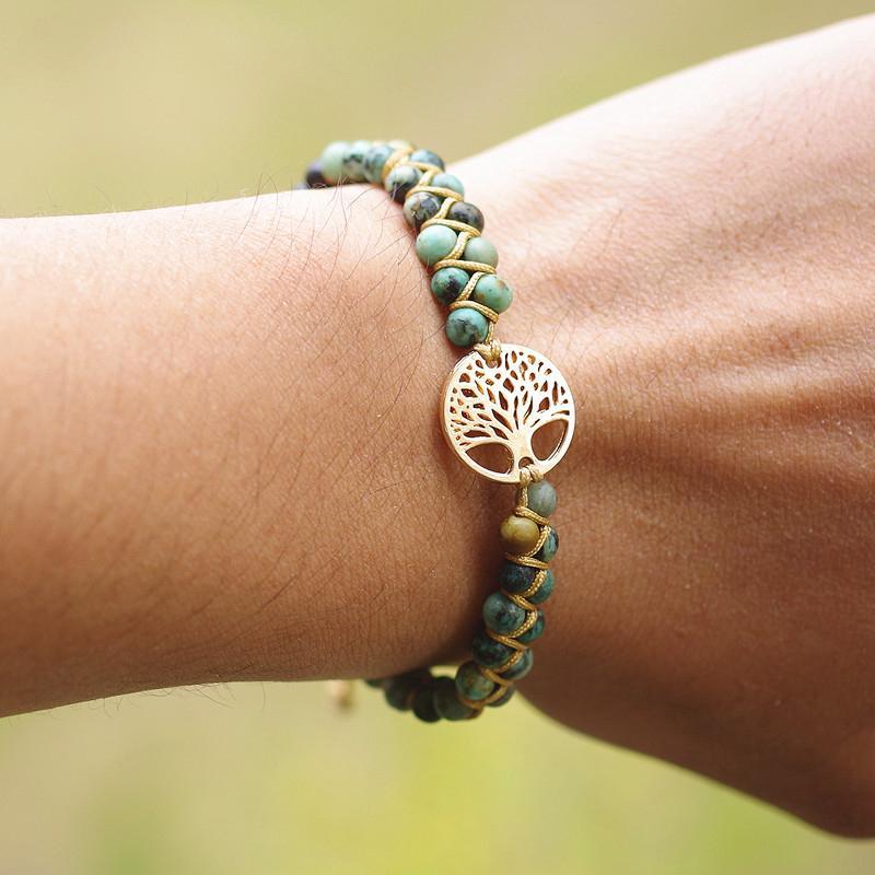 Handmade Natural Stone Boho Bracelet - elehancea