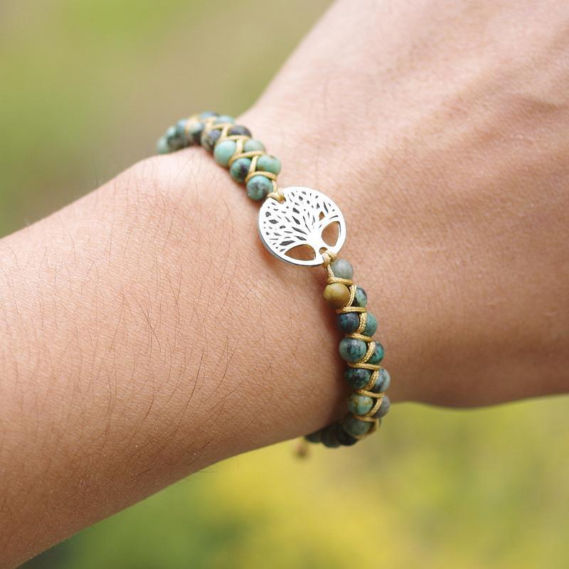 Handmade Natural Stone Boho Bracelet - elehancea