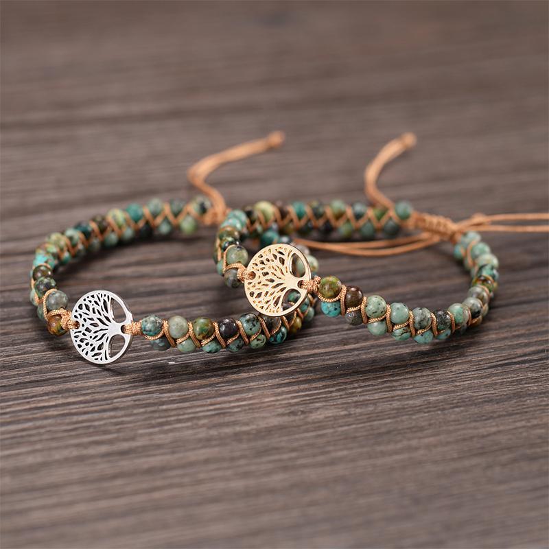Handmade Natural Stone Boho Bracelet - elehancea