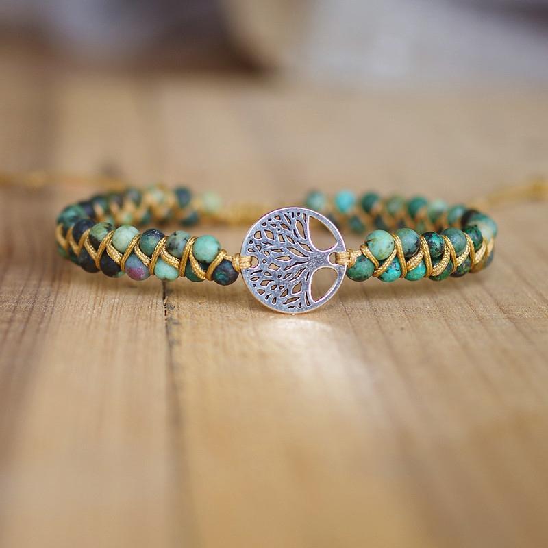 Handmade Natural Stone Boho Bracelet - elehancea