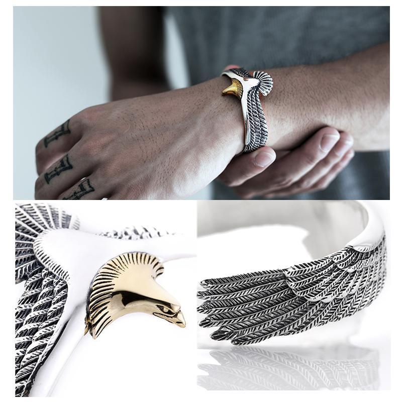 Silver Eagle Bracelet - elehancea