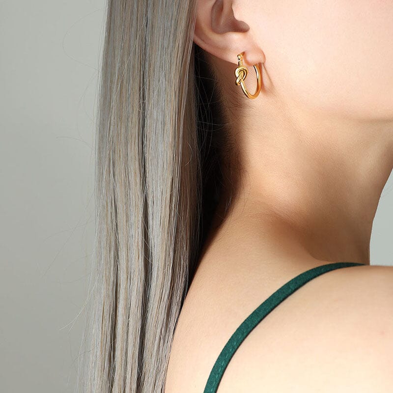 Unique Huggie Earrings - elehancea