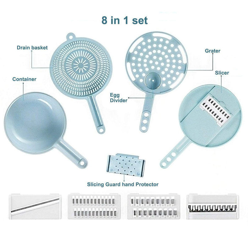 9 in 1 Multi-function Vegetable Slicer Set - elehancea