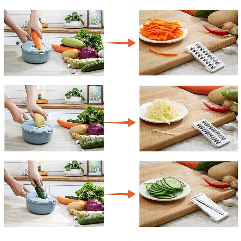 9 in 1 Multi-function Vegetable Slicer Set - elehancea