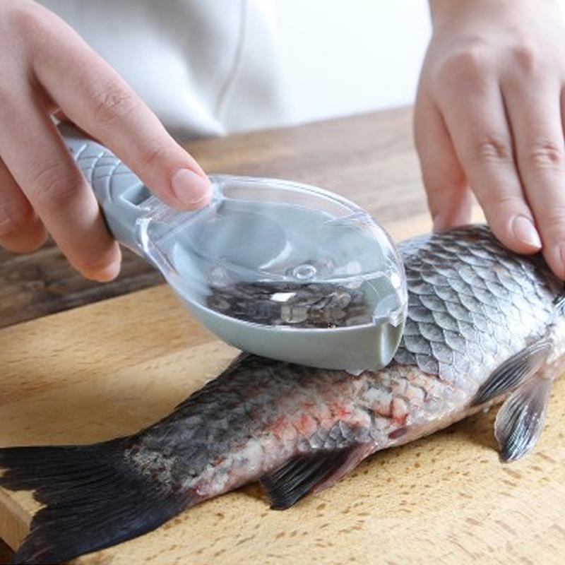 Fish Skin Scraping Scale Peeler - elehancea