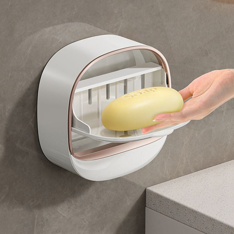 Waterproof Soap Dish With Drainage Box - elehancea