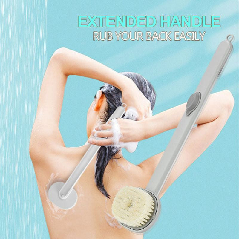 Long Handle Detachable Bath Massager Brush - elehancea