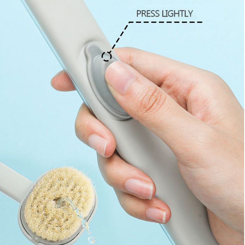 Long Handle Detachable Bath Massager Brush - elehancea