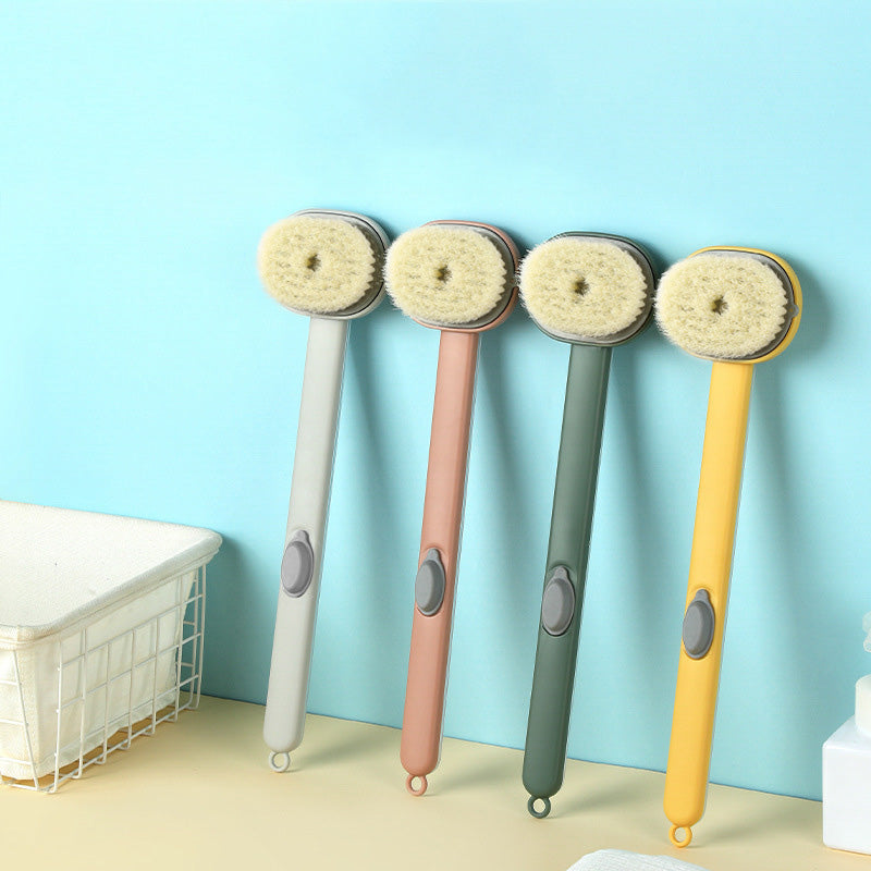 Long Handle Detachable Bath Massager Brush - elehancea