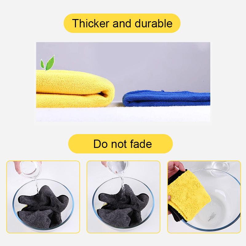 Double-sided Microfiber Absorbent Towel - elehancea